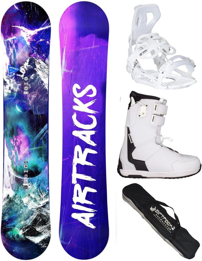 Test : snowboard AIRTRACKS High M 145 + fixations et chaussures Master