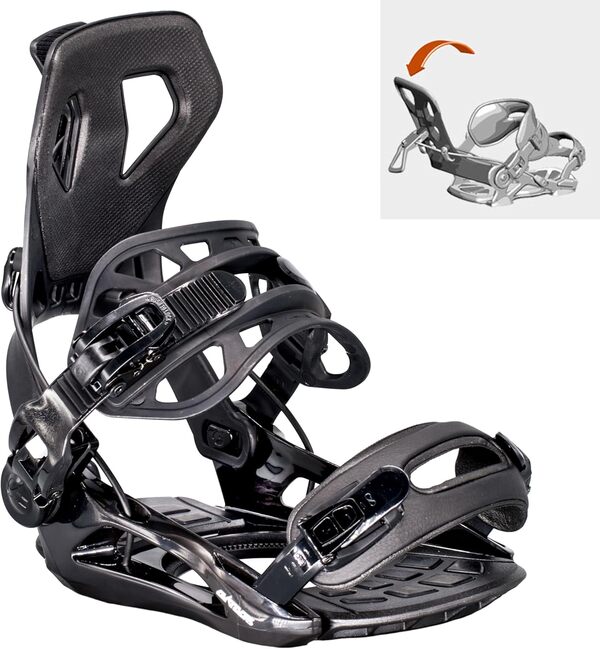 AIRTRACKS Snowboard Set/Pack/Planche Forest King Carbon Wide Hybrid Rocker + Fixations Star ou Master + SB Sac / 153 156 160 cm