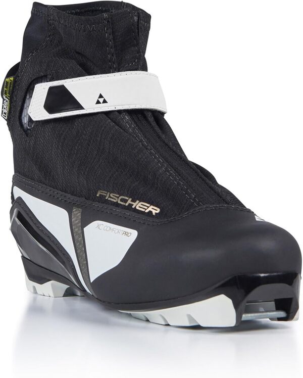 Fischer Chaussures de ski de fond pour homme ou femme - Pour ski de fond - Pour fixation NNN XC Comfort PRO - Couleur : noir/blanc 2024