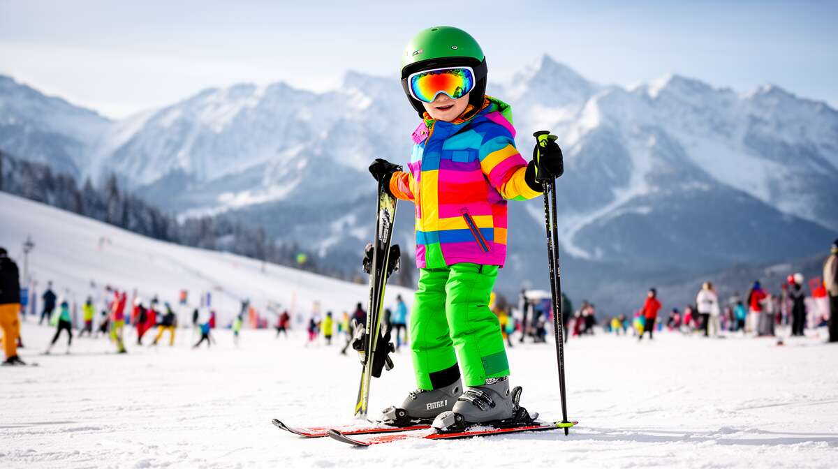 &eacute;quipement essentiel pour jeunes skieurs