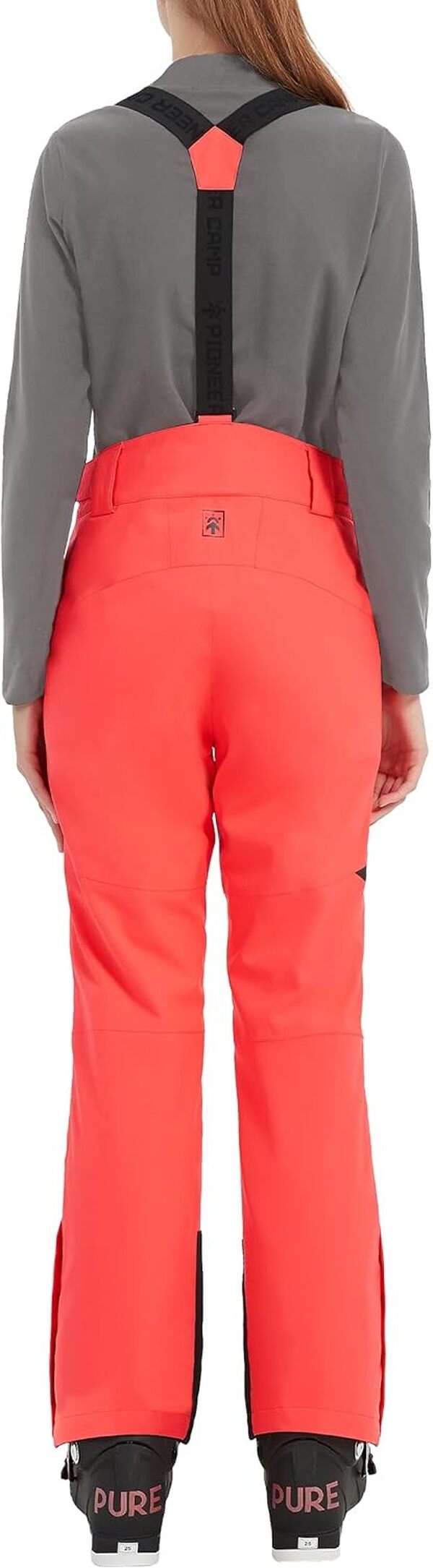 Pioneer Camp Pantalon Ski Femme Imperméable avec Bretelles Pantalon Neige Femme Pare-Neige Salopettes De Randonnée Pantalons Snowboard Chaud pour l'hiver