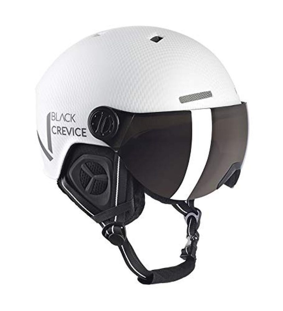 Test du casque de ski Black Crevice Sölden avec visière