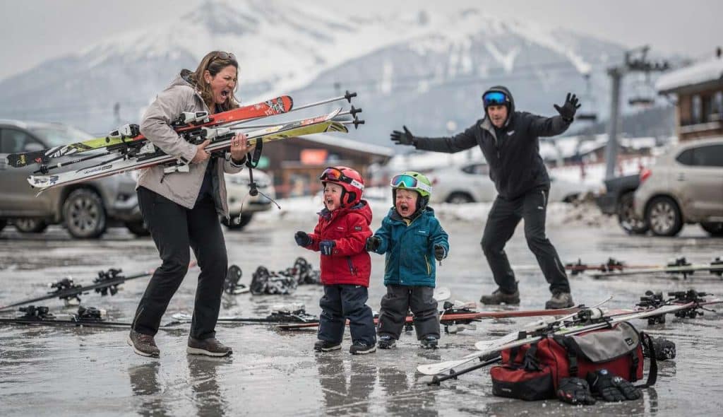Les inconvénients d'un séjour au ski en famille