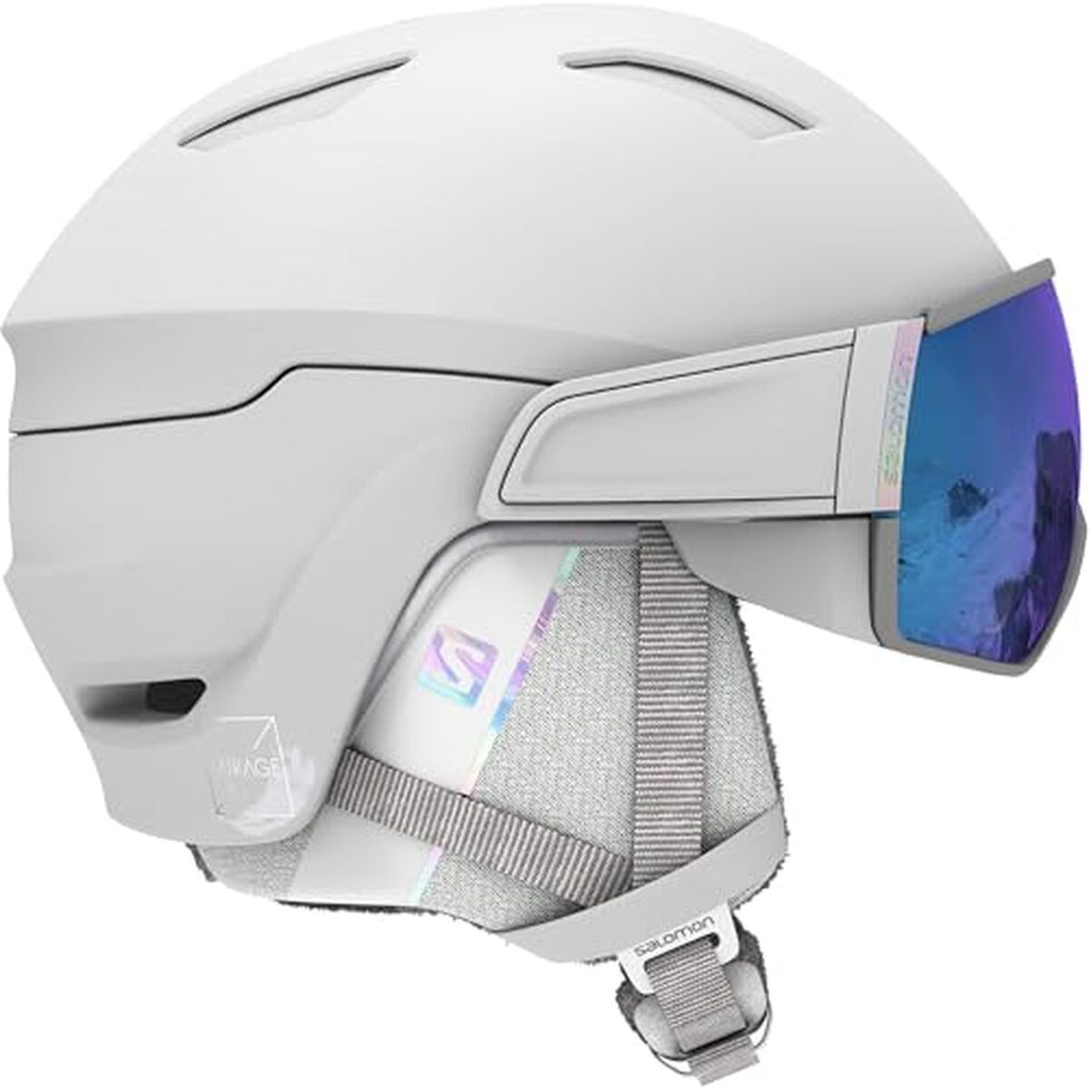 Test du casque de ski visière Salomon Mirage S blanc pour femme