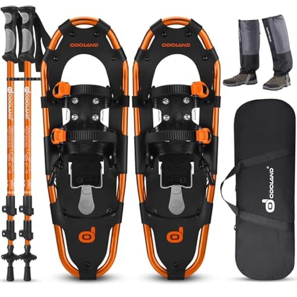 Test du set raquettes à neige Odoland 4 en 1